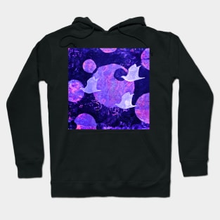 Three Cosmic Birds Digitally Altered Version of Original Work 10 Hoodie